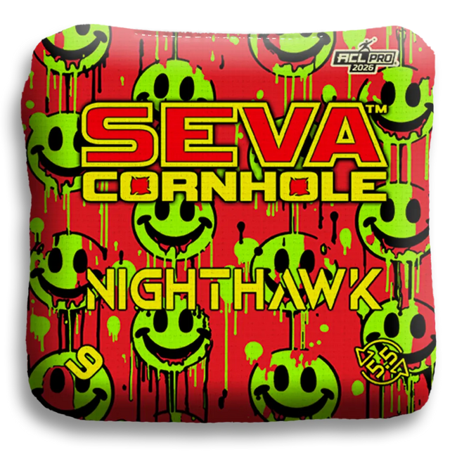 Smiley Blacklight GLO Cornhole Bags NightHawk ACL Pro Stamped