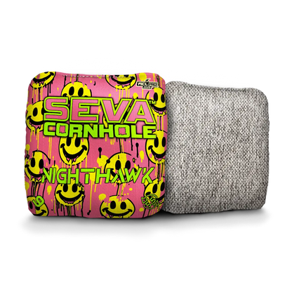 Smiley Blacklight GLO Cornhole Bags NightHawk ACL Pro Stamped