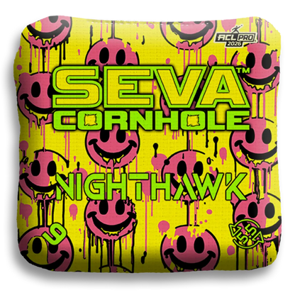 Smiley Blacklight GLO Cornhole Bags NightHawk ACL Pro Stamped