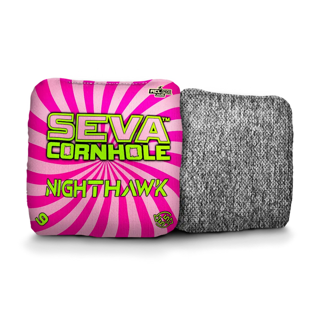 Swirl Blacklight GLO Cornhole Bags NightHawk ACL Pro Stamped