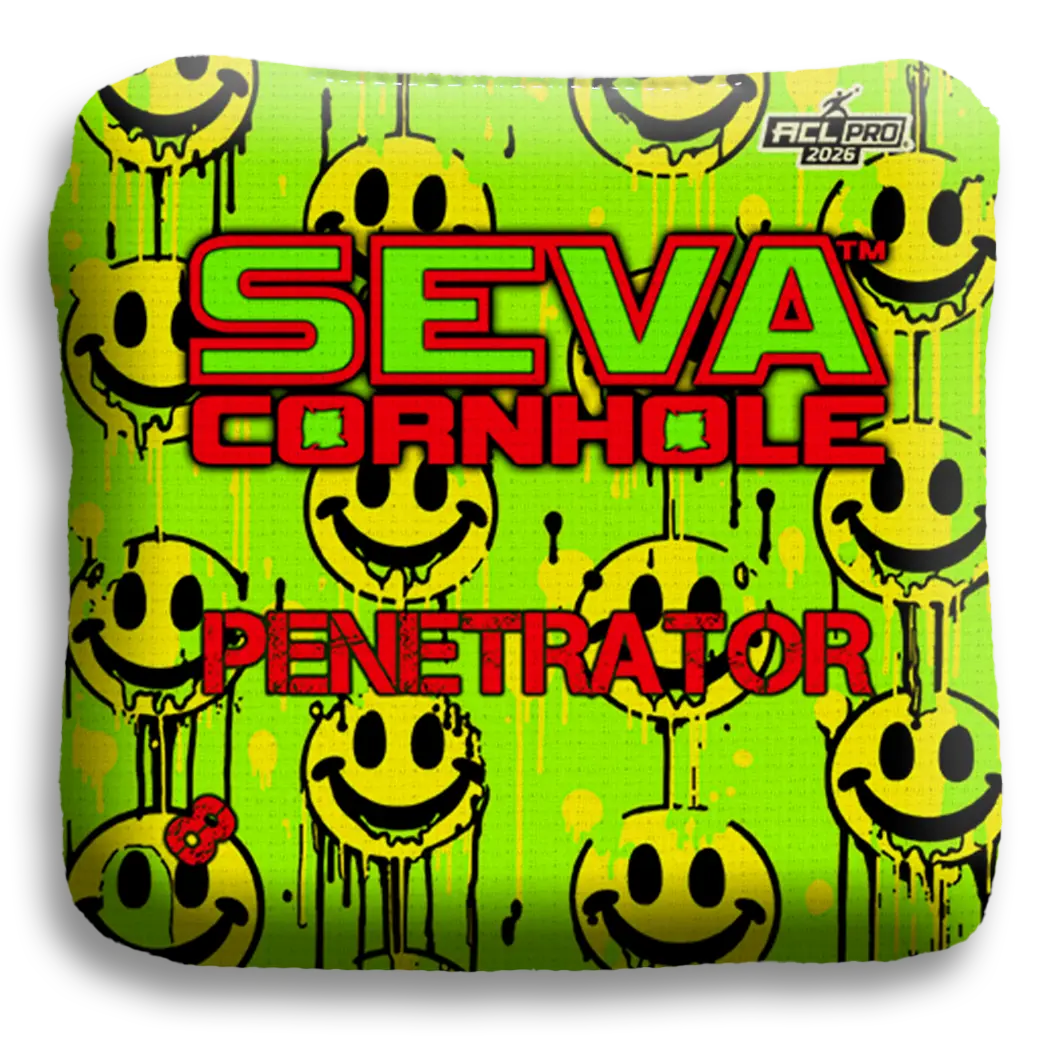 Smiley Blacklight GLO Cornhole Bags Penetrator ACL Pro Stamped
