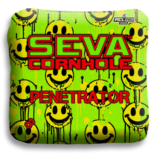 Smiley Blacklight GLO Cornhole Bags Penetrator ACL Pro Stamped