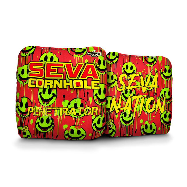 Smiley Blacklight GLO Cornhole Bags Penetrator ACL Pro Stamped