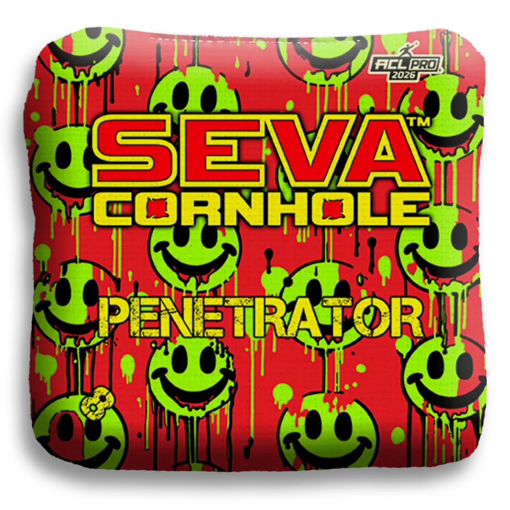 Smiley Blacklight GLO Cornhole Bags Penetrator ACL Pro Stamped