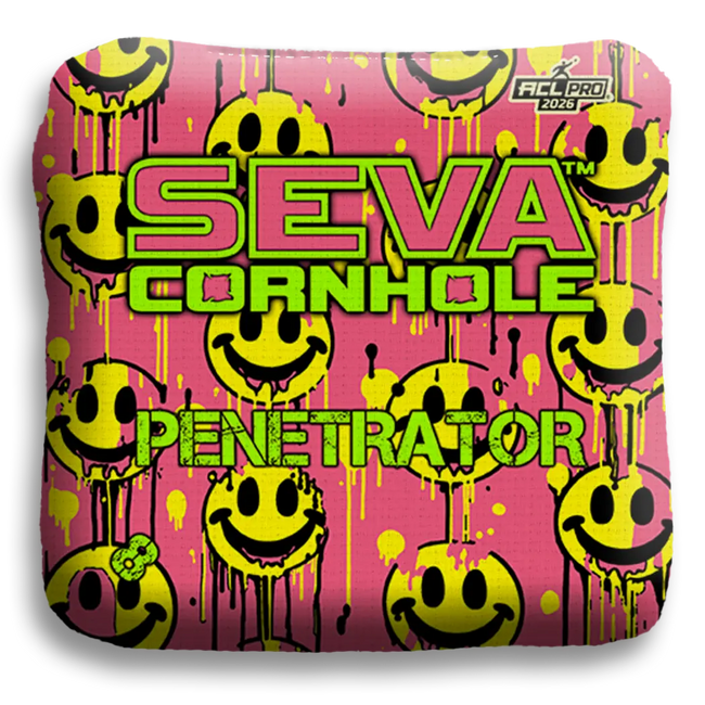 Smiley Blacklight GLO Cornhole Bags Penetrator ACL Pro Stamped