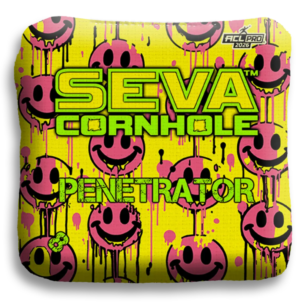 Smiley Blacklight GLO Cornhole Bags Penetrator ACL Pro Stamped