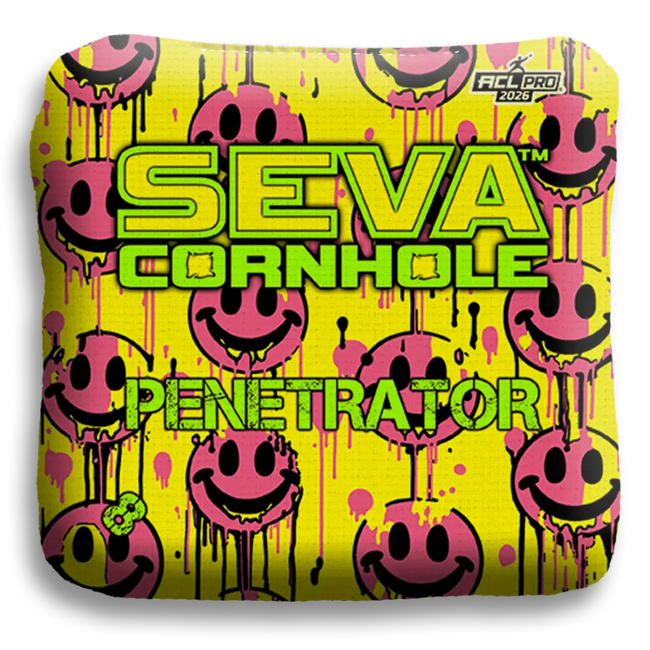 Smiley Blacklight GLO Cornhole Bags Penetrator ACL Pro Stamped