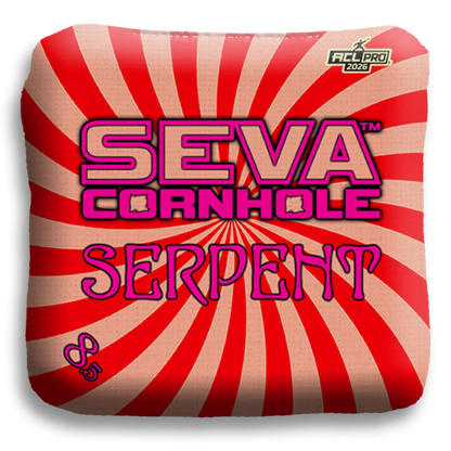 Swirl Blacklight GLO Cornhole Bags Serpent ACL Pro Stamped