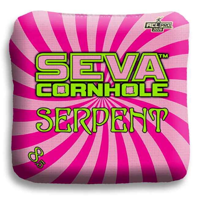 Swirl Blacklight GLO Cornhole Bags Serpent ACL Pro Stamped