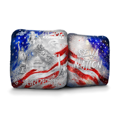 USA250 Edition SEVA Cornhole Cornhole Bags – Set of 4