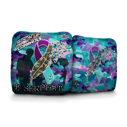 Veteran Suicide Awareness Special Edition - Set of 4 Cornhole bags