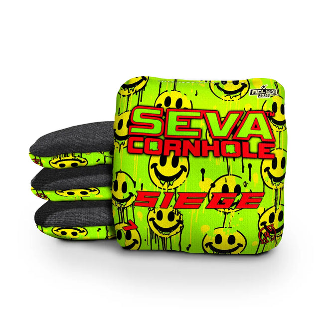 Smiley Blacklight GLO Cornhole Bags Siege ACL Pro Stamped