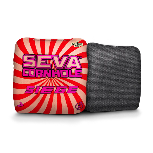 Swirl Blacklight GLO Cornhole Bags Siege ACL Pro Stamped