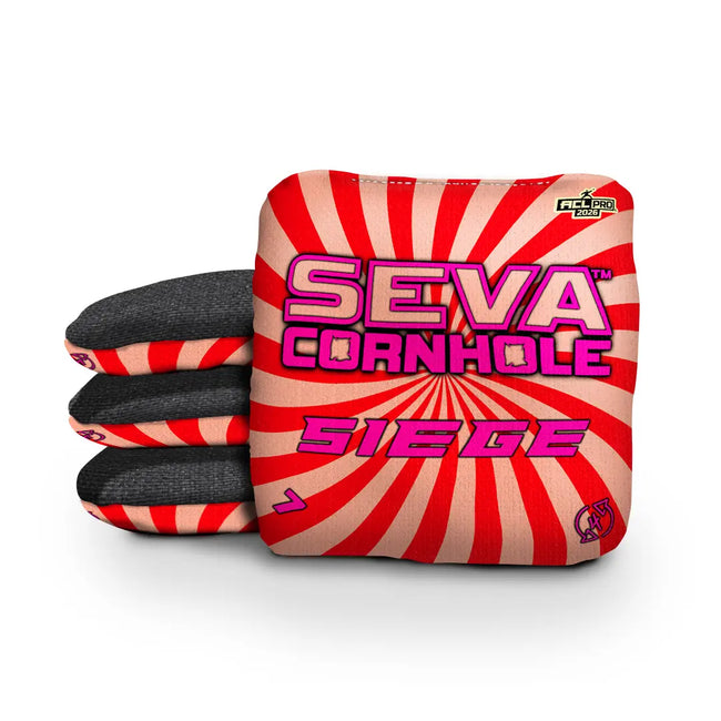 Swirl Blacklight GLO Cornhole Bags Siege ACL Pro Stamped