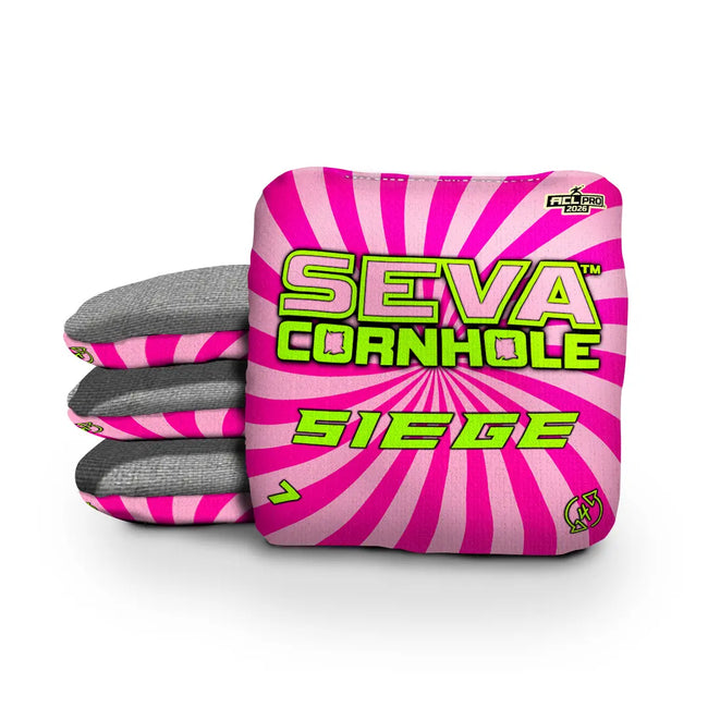 Swirl Blacklight GLO Cornhole Bags Siege ACL Pro Stamped