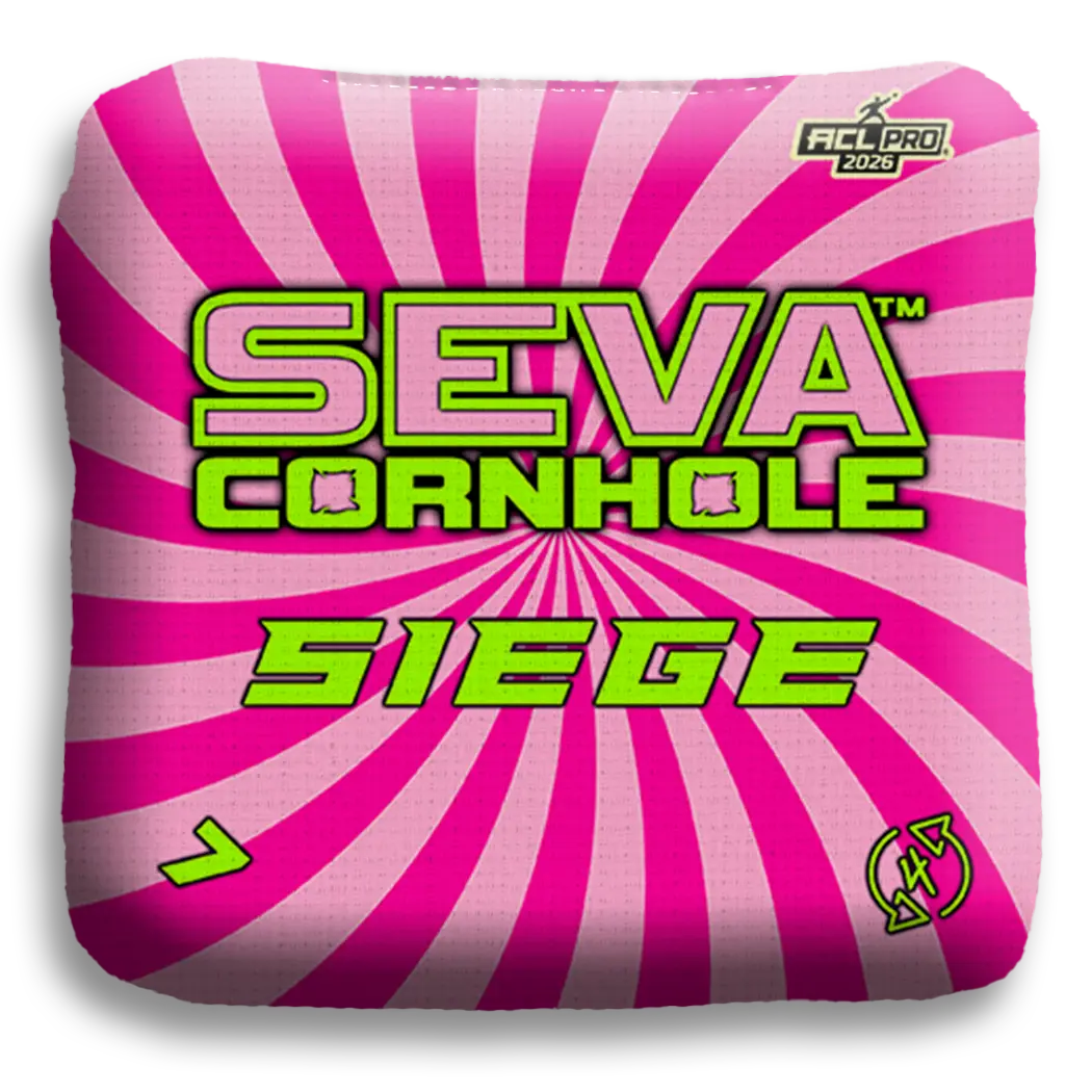 Swirl Blacklight GLO Cornhole Bags Siege ACL Pro Stamped
