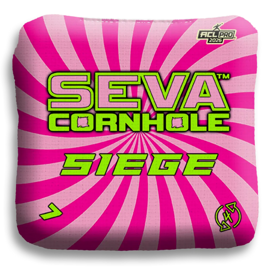 Swirl Blacklight GLO Cornhole Bags Siege ACL Pro Stamped