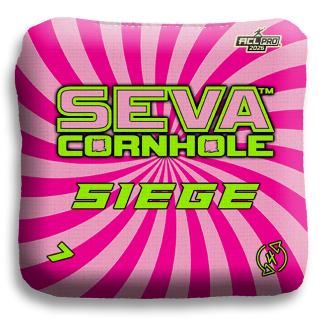 Swirl Blacklight GLO Cornhole Bags Siege ACL Pro Stamped