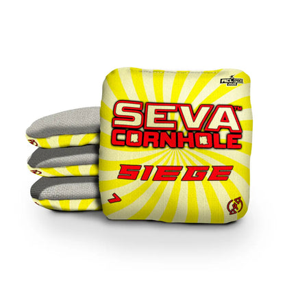 Swirl Blacklight GLO Cornhole Bags Siege ACL Pro Stamped