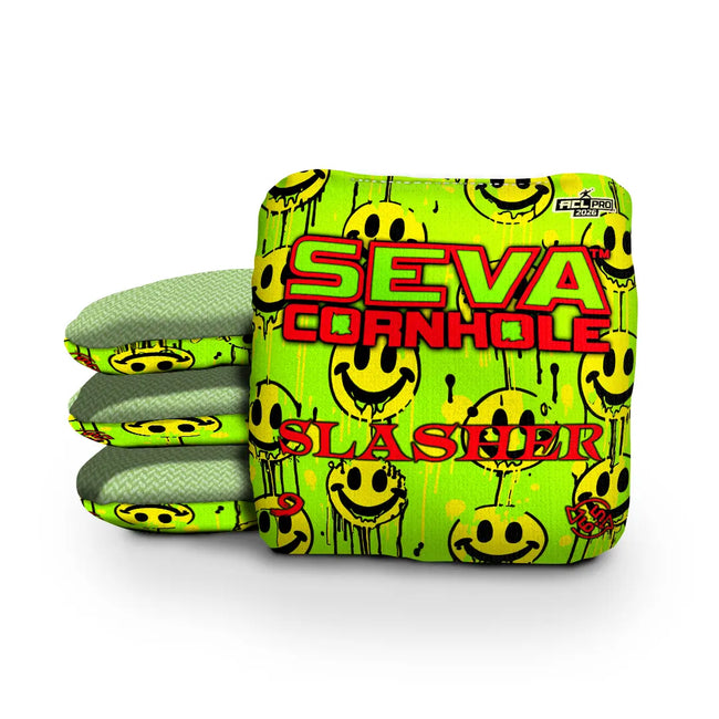 Smiley Blacklight GLO Cornhole Bags Slasher ACL Pro Stamped
