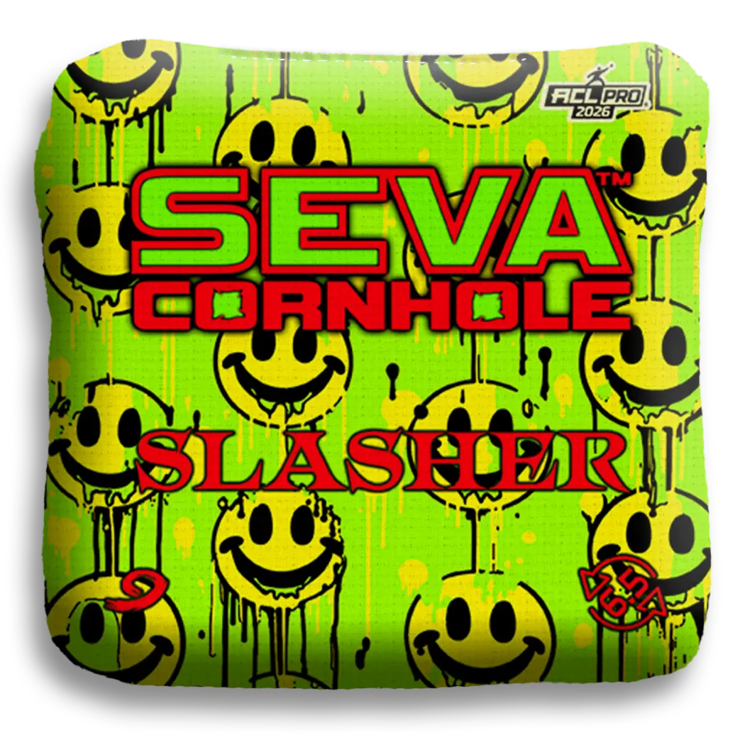 Smiley Blacklight GLO Cornhole Bags Slasher ACL Pro Stamped