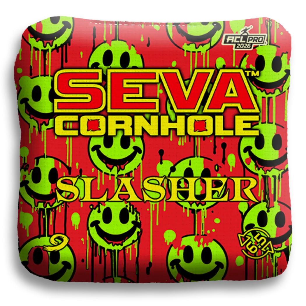 Smiley Blacklight GLO Cornhole Bags Slasher ACL Pro Stamped