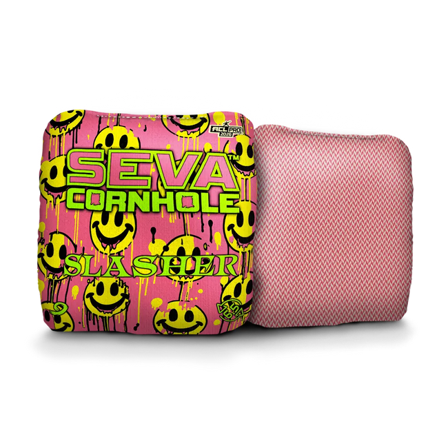 Smiley Blacklight GLO Cornhole Bags Slasher ACL Pro Stamped