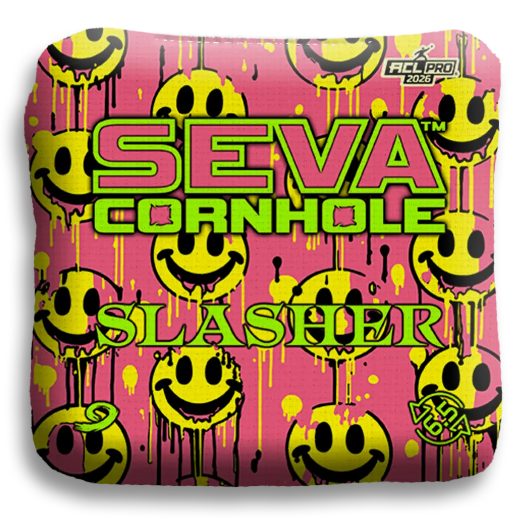 Smiley Blacklight GLO Cornhole Bags Slasher ACL Pro Stamped