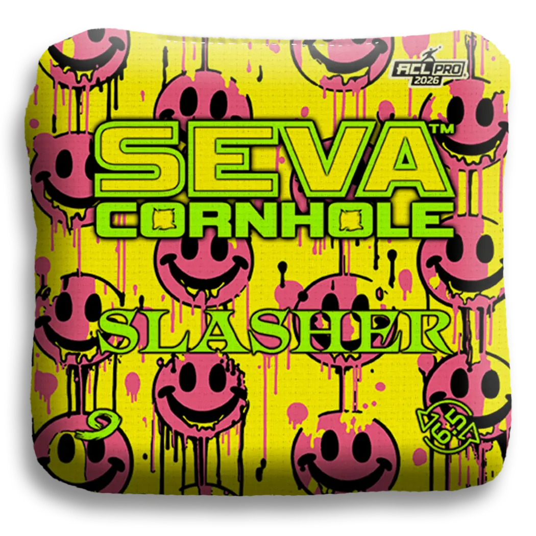 Smiley Blacklight GLO Cornhole Bags Slasher ACL Pro Stamped