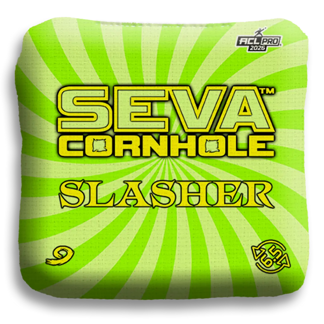 Swirl Blacklight GLO Cornhole Bags Slasher ACL Pro Stamped