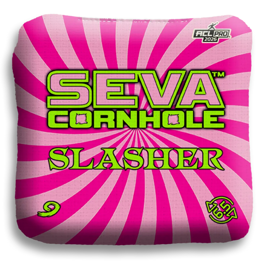 Swirl Blacklight GLO Cornhole Bags Slasher ACL Pro Stamped