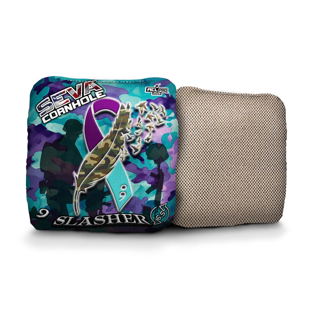 Veteran Suicide Awareness Special Edition - Set of 4 Cornhole bags