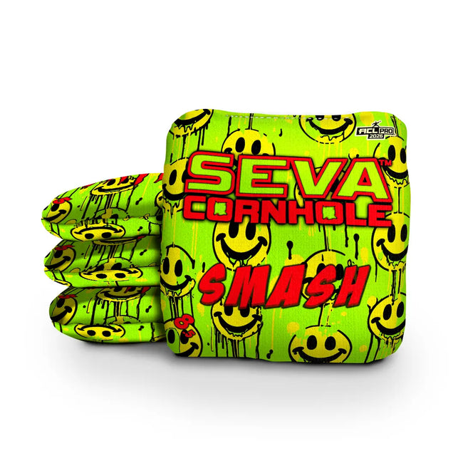 Smile Blacklight GLO Cornhole Bags Smash ACL Pro Stamped
