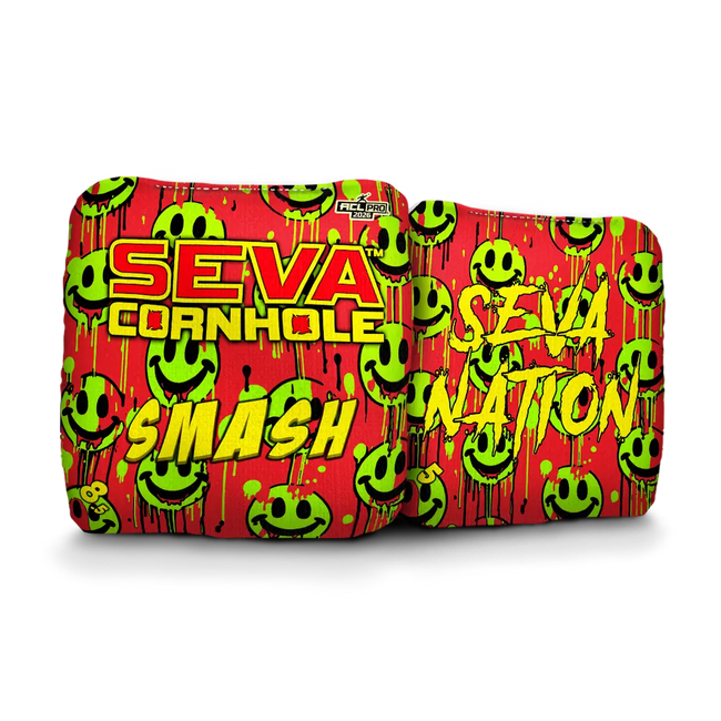 Smile Blacklight GLO Cornhole Bags Smash ACL Pro Stamped