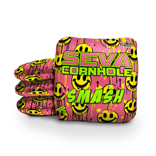 Smile Blacklight GLO Cornhole Bags Smash ACL Pro Stamped