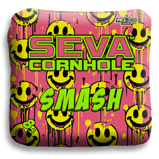 Smile Blacklight GLO Cornhole Bags Smash ACL Pro Stamped