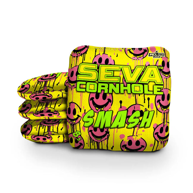 Smile Blacklight GLO Cornhole Bags Smash ACL Pro Stamped