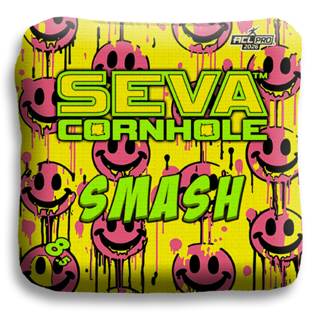 Smile Blacklight GLO Cornhole Bags Smash ACL Pro Stamped
