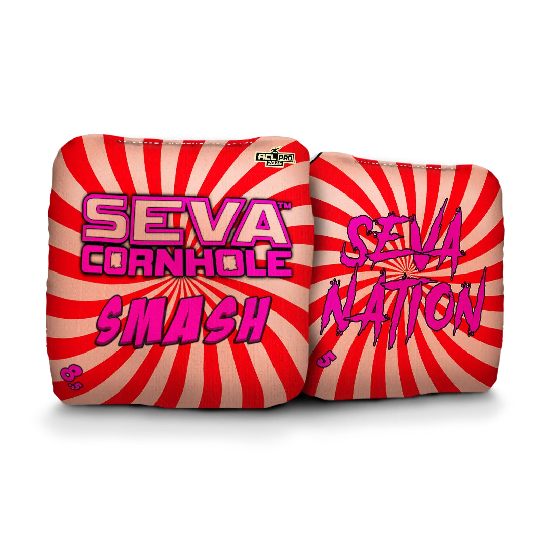 Swirl Blacklight GLO Cornhole Bags Smash ACL Pro Stamped