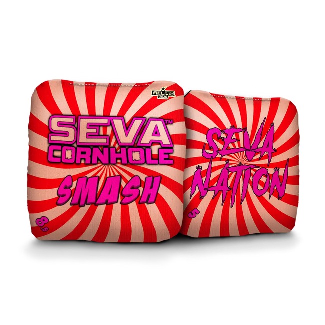 Swirl Blacklight GLO Cornhole Bags Smash ACL Pro Stamped