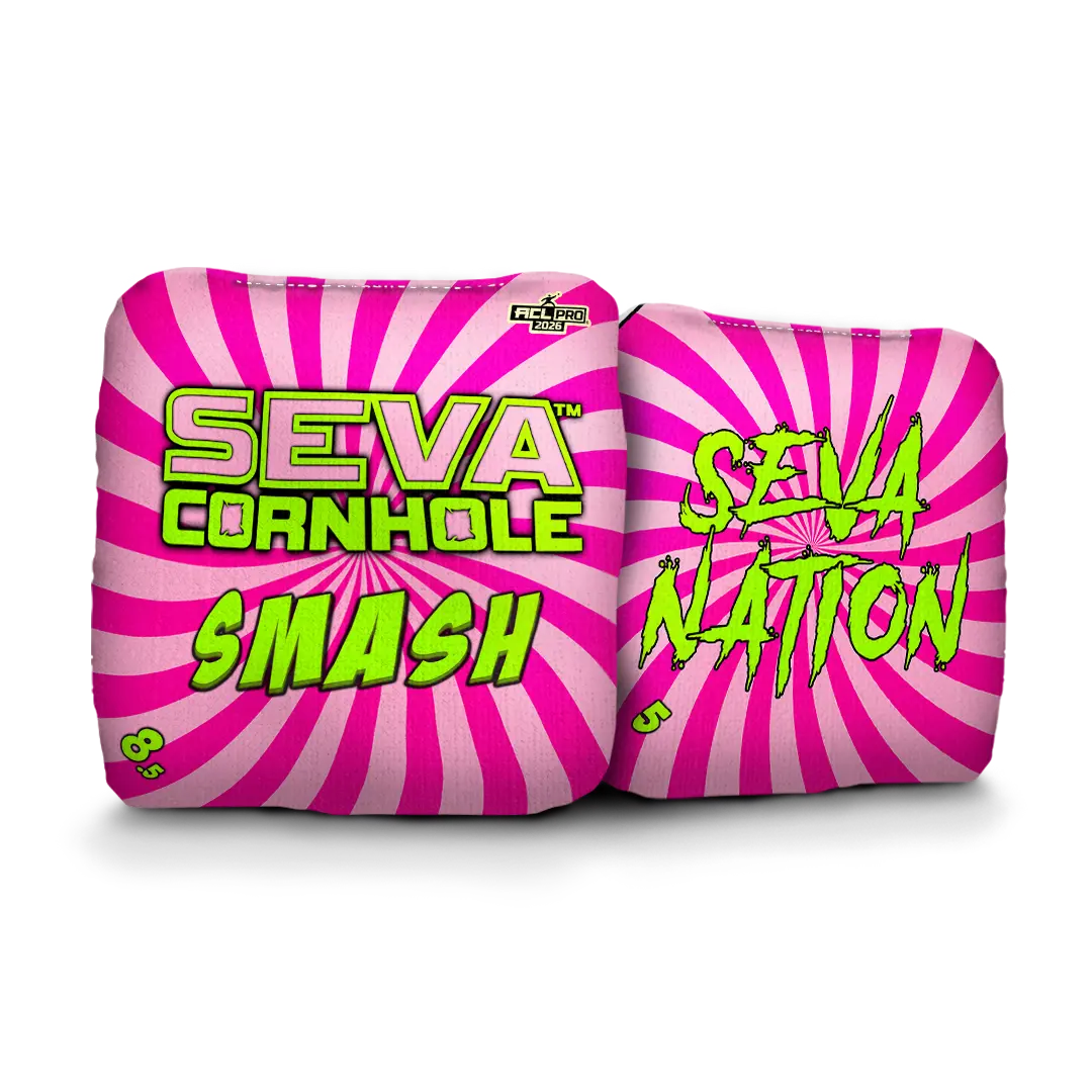 Swirl Blacklight GLO Cornhole Bags Smash ACL Pro Stamped