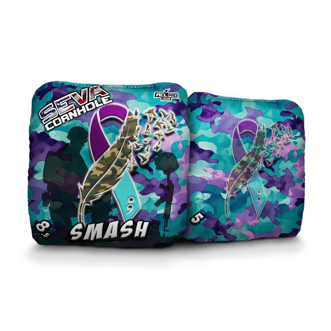 Veteran Suicide Awareness Special Edition - Set of 4 Cornhole bags