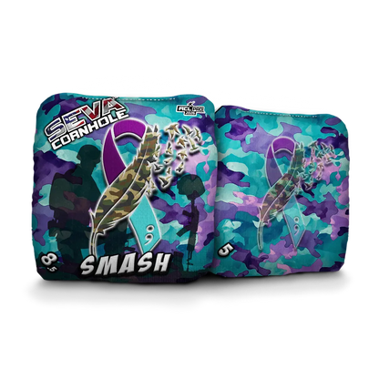 Veteran Suicide Awareness Special Edition - Set of 4 Cornhole bags
