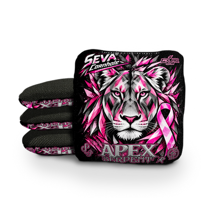Breast Cancer Awareness – Lioness Edition | Set of 4 Cornhole Bags