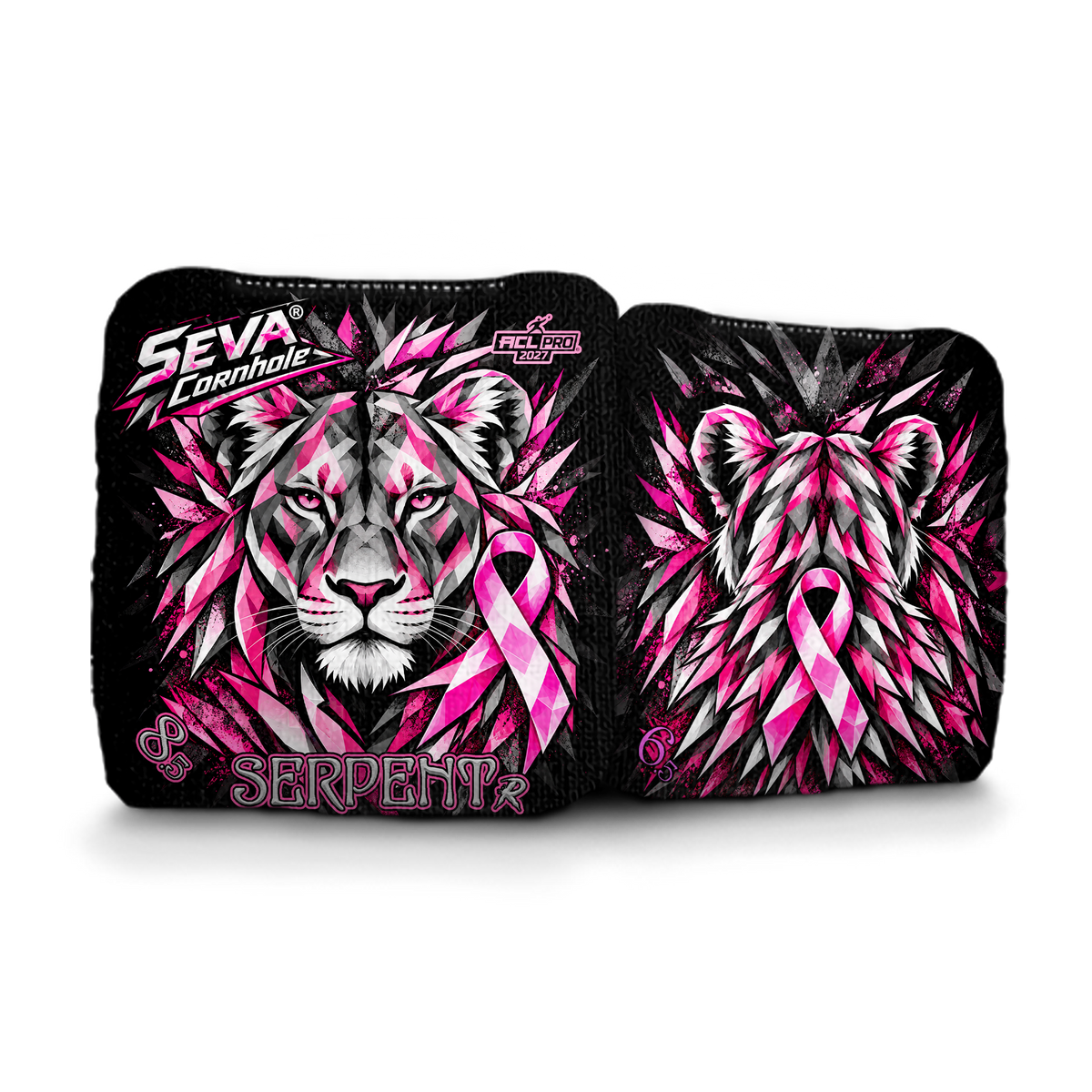 Breast Cancer Awareness – Lioness Edition | Set of 4 Cornhole Bags