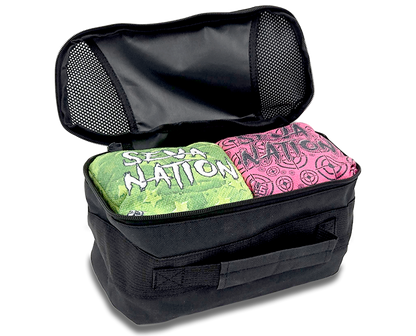 Two-Set Mesh Cornhole Bag Carry Pouch (Holds 8 Bags)