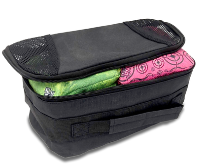 Two-Set Mesh Cornhole Bag Carry Pouch (Holds 8 Bags)