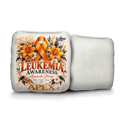 Amanda Strong Leukemia Awareness Fundraiser | Set of 4 Cornhole Bags
