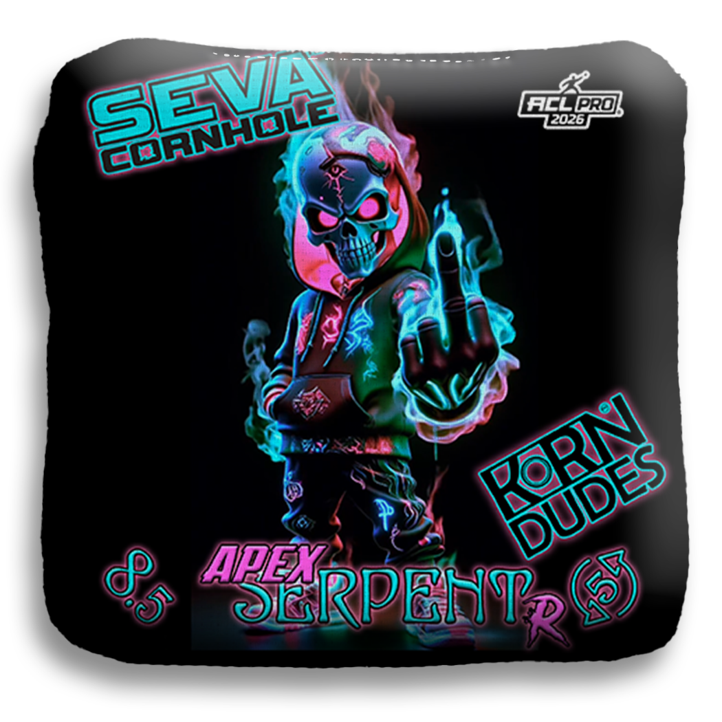 Korn Dudes Neon Reaper Edition - Set of 4 Cornhole bags