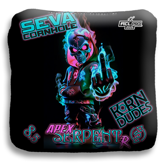 Korn Dudes Neon Reaper Edition - Set of 4 Cornhole bags